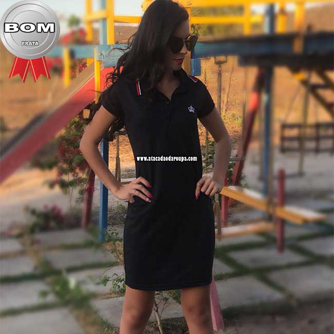 Vestido Gola Polo